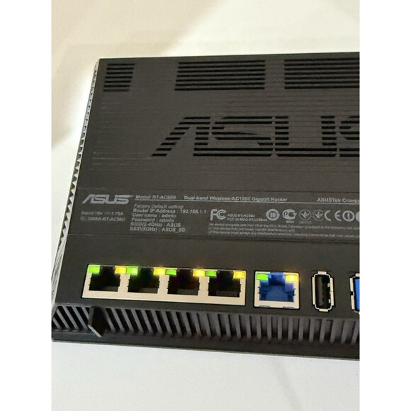 ASUS RT-AC56U AC1200  Gigabit Wireless Router Dual Band 802.11 AC  Tested - Picture 3 of 16